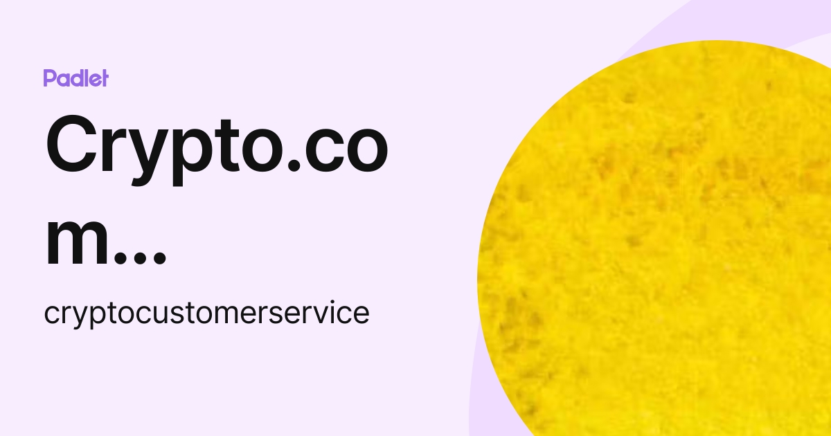 CRYPTO COM HELP CENTER visual data 3