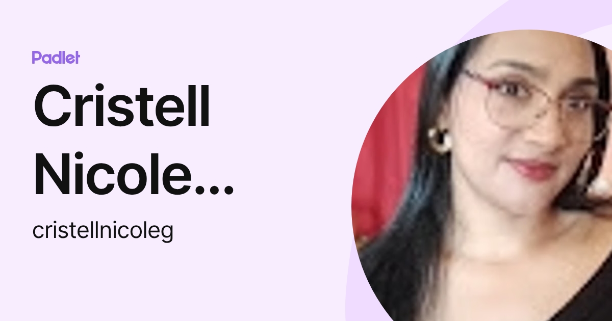 Cristell Nicole Guevara Domínguez (cristellnicoleg) profile | Padlet