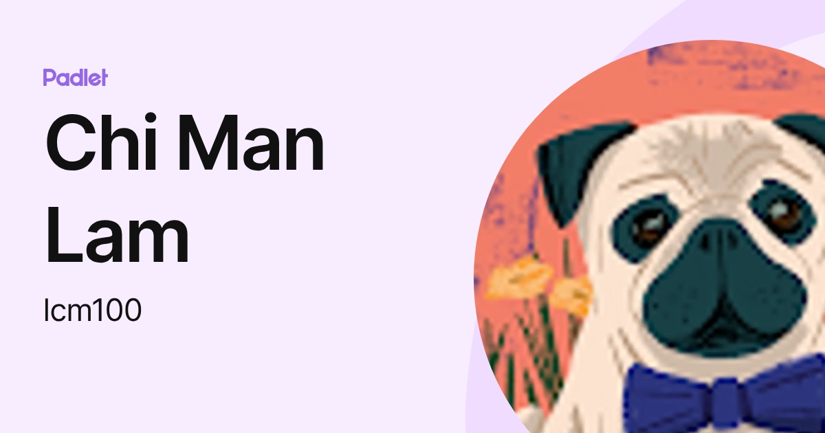 Chi Man Lam (lcm100) profile | Padlet