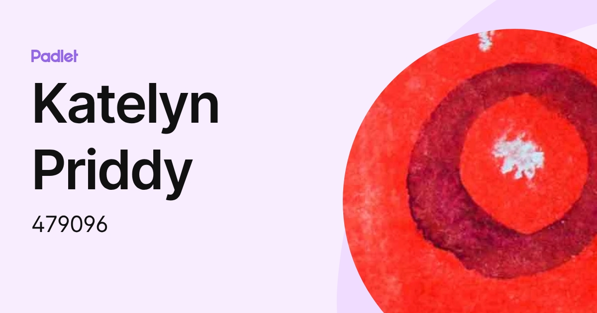 Katelyn Priddy (479096) profile | Padlet