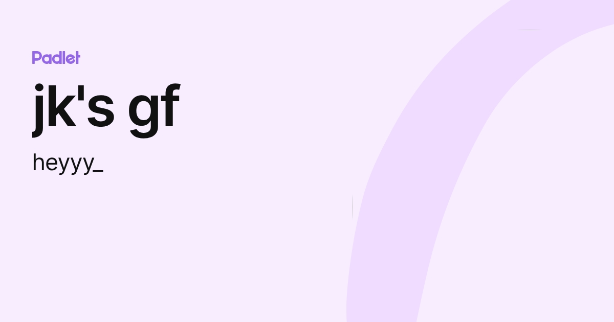 Heyyy Graph jk's gf (heyyy_) profile | Padlet