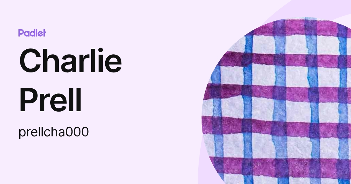 Charlie Prell (prellcha000) profile | Padlet