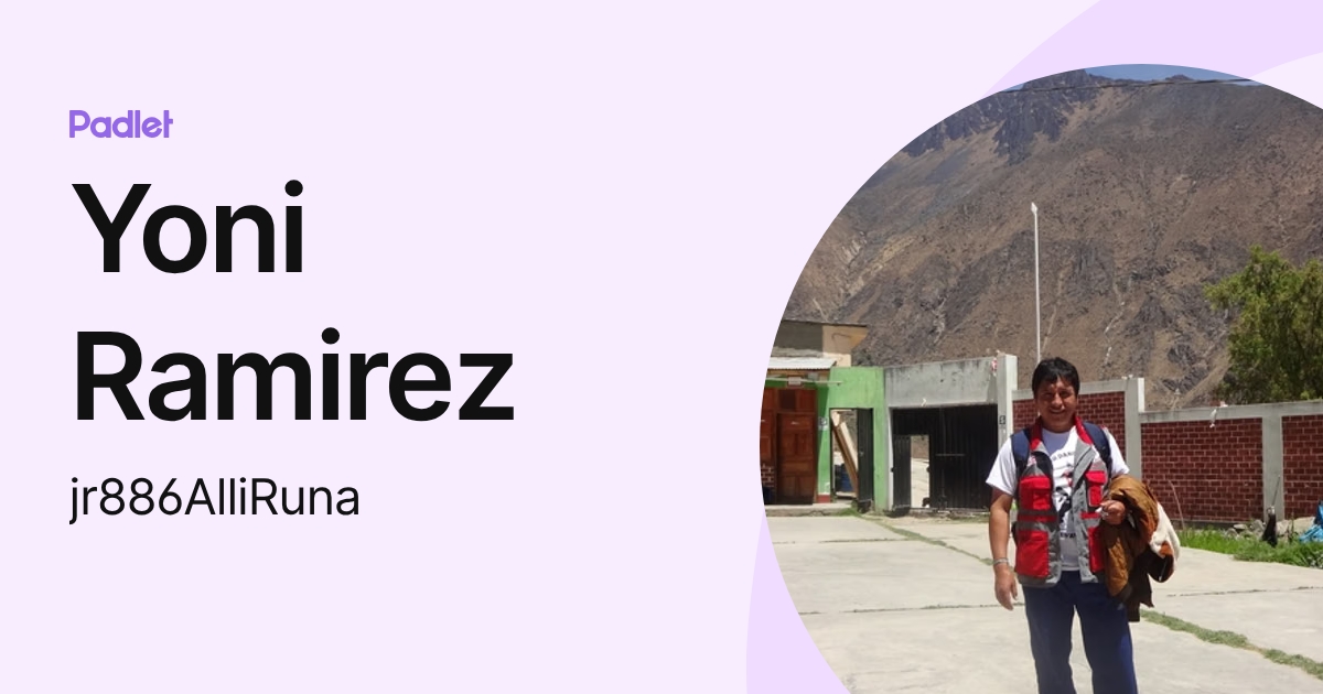 Yoni Ramirez (jr886AlliRuna) profile | Padlet