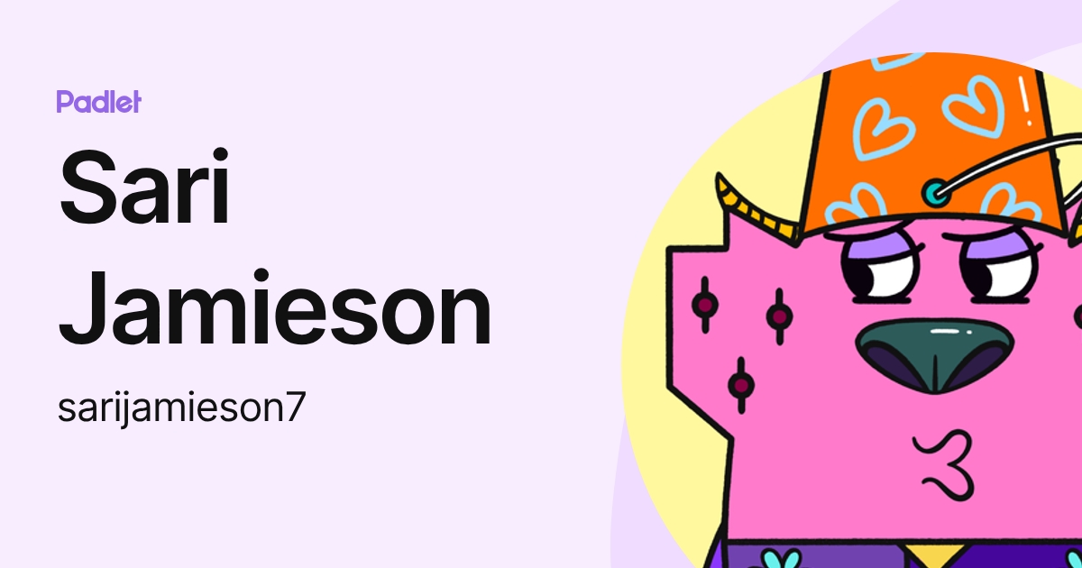 Sari Jamieson (sarijamieson7) profile | Padlet