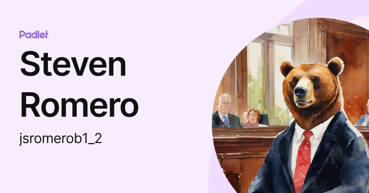 Steven Romero (jsromerob1_2) profile | Padlet