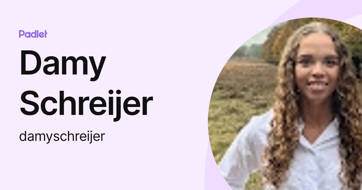 Damy Schreijer (damyschreijer) profile | Padlet
