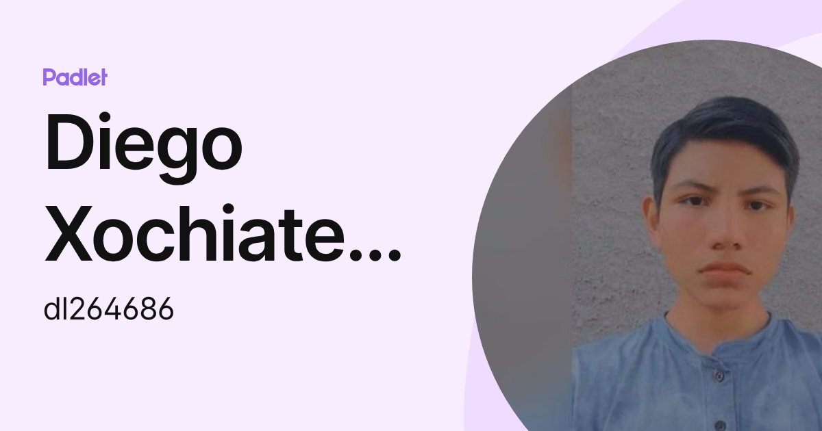 Diego Xochiateno Luna (dl264686) profile | Padlet