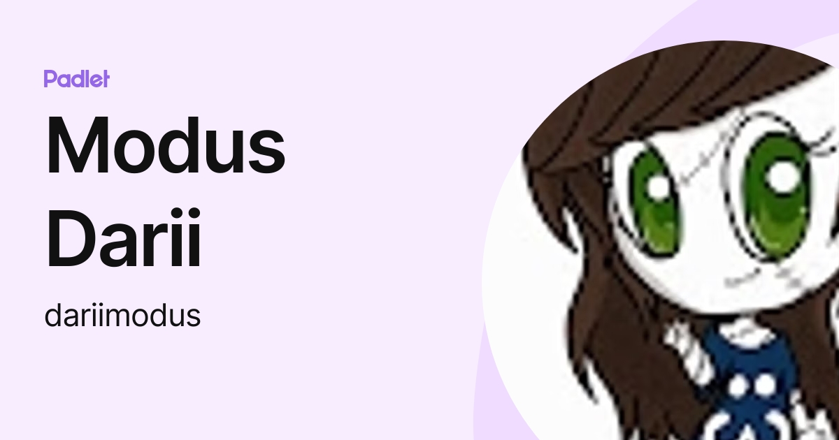 Modus Darii (dariimodus) profile | Padlet