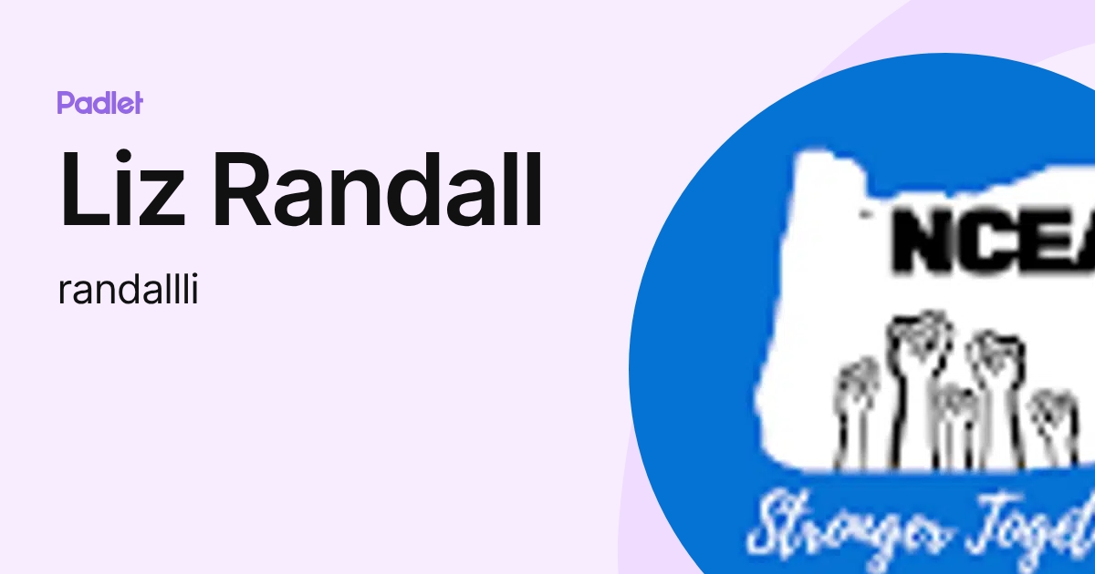 Liz Randall (randallli) profile | Padlet