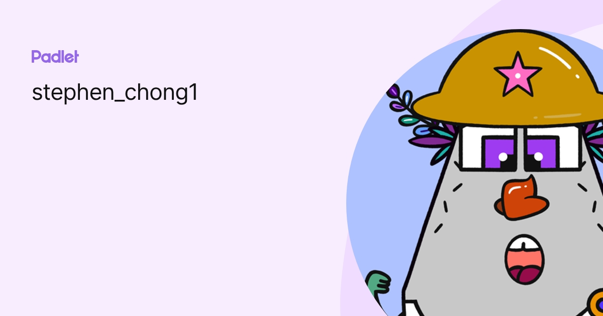 stephen_chong1 profile | Padlet