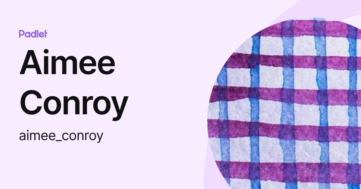 Aimee Conroy (aimee_conroy) profile | Padlet