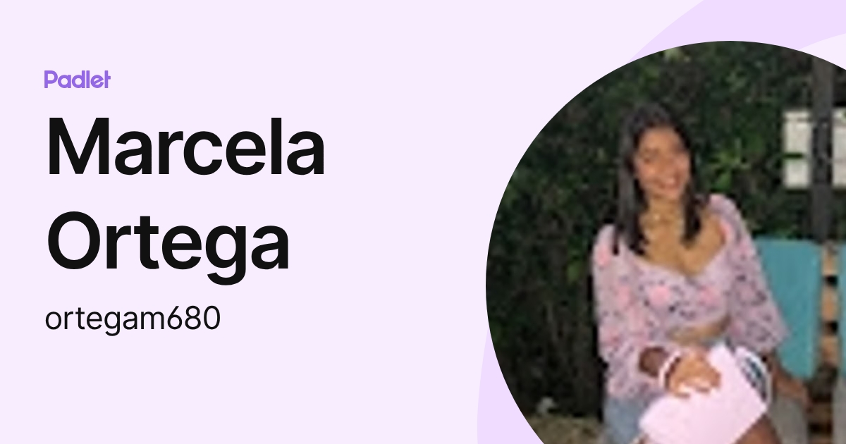 Marcela Ortega (ortegam680) profile | Padlet