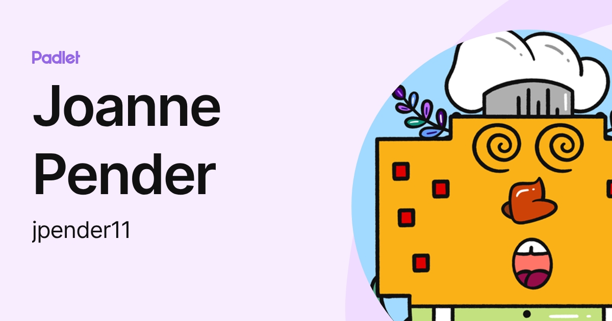 Joanne Pender (jpender11) profile | Padlet