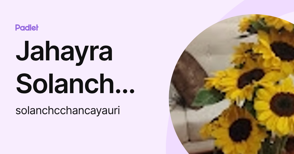 Solanch Jahayra Solanch Chancayauri Condorchoa (solanchcchancayauri) profile ...