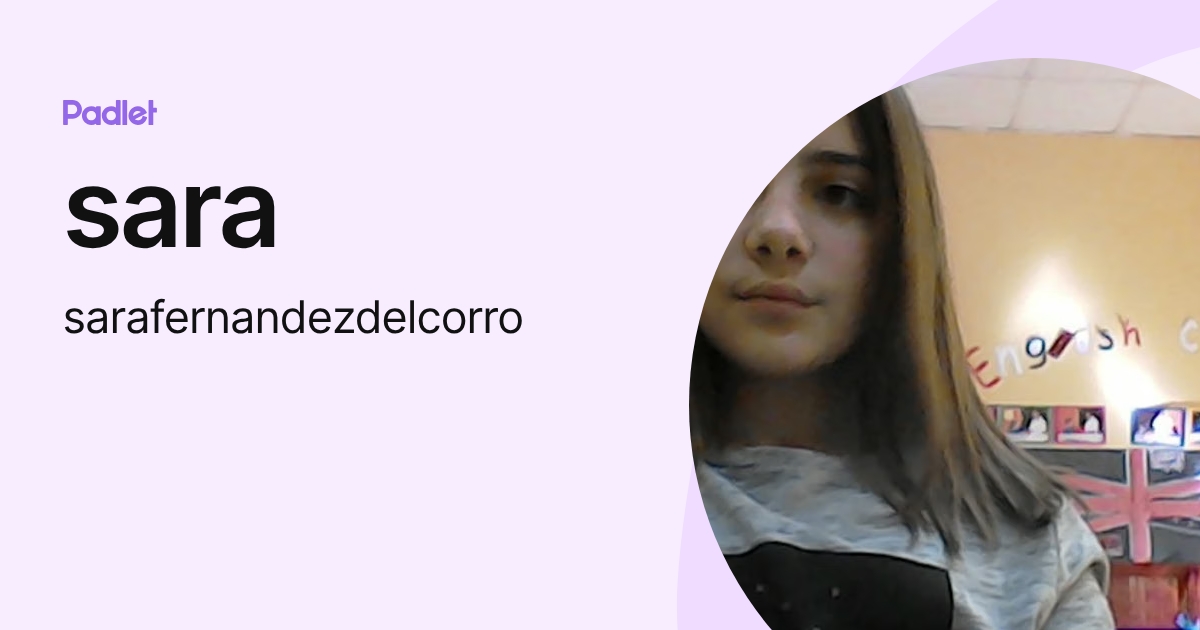sara (sarafernandezdelcorro) profile | Padlet