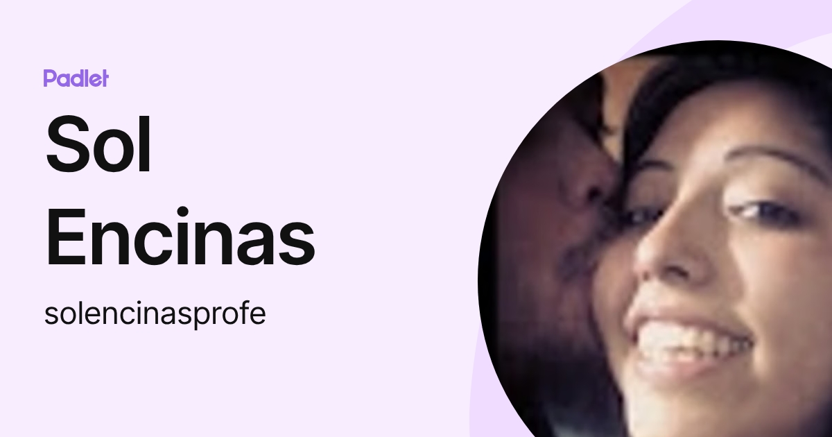Sol Encinas (solencinasprofe) profile | Padlet