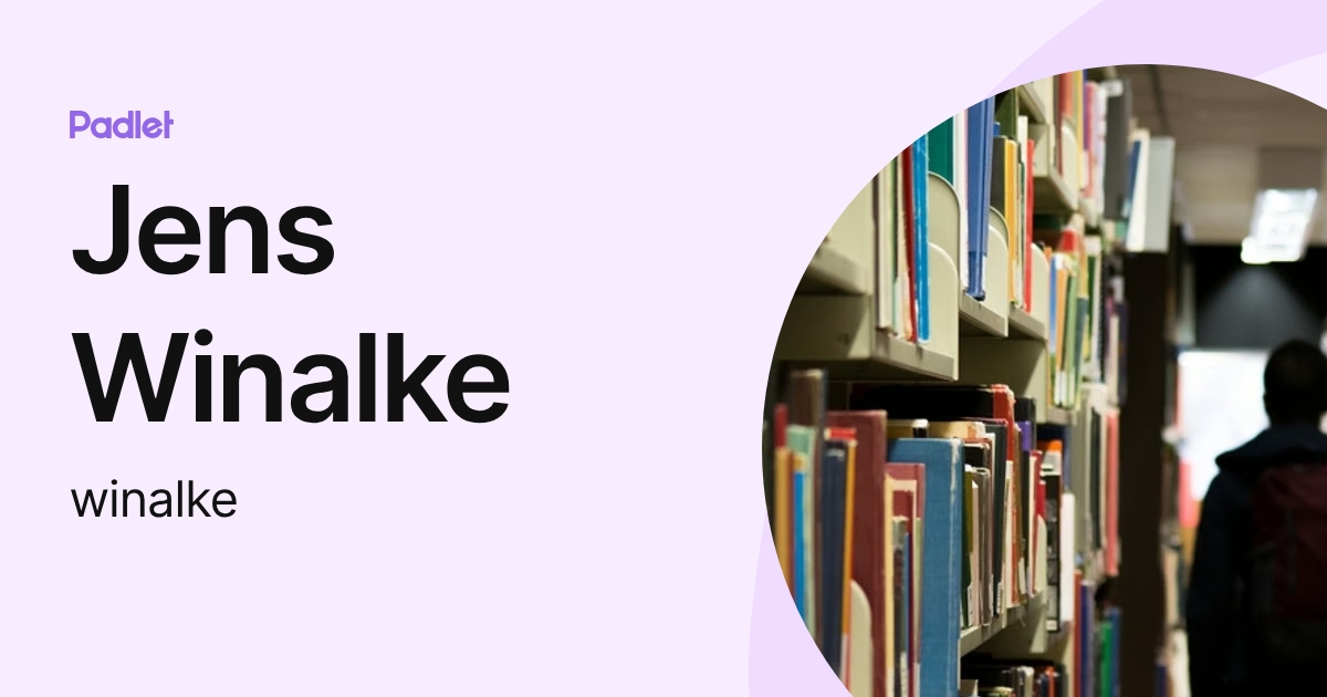 Jens Winalke (winalke) profile | Padlet