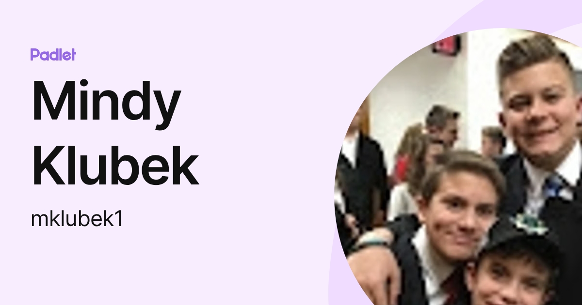 Mindy Klubek (mklubek1) profile | Padlet