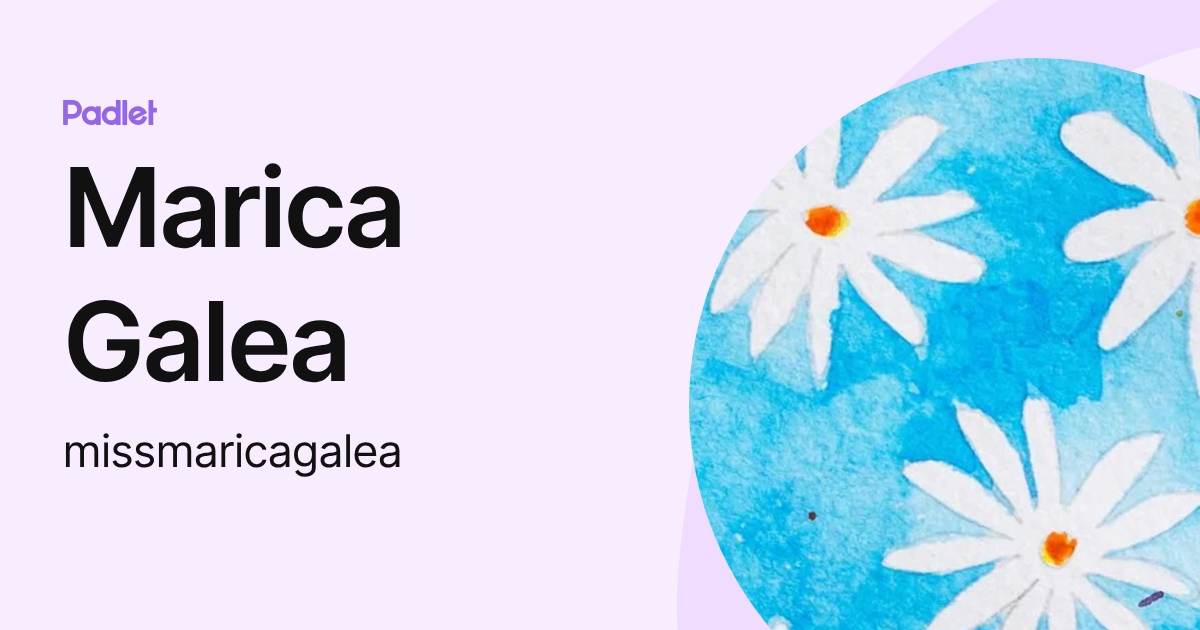 Marica Galea (missmaricagalea) profile | Padlet