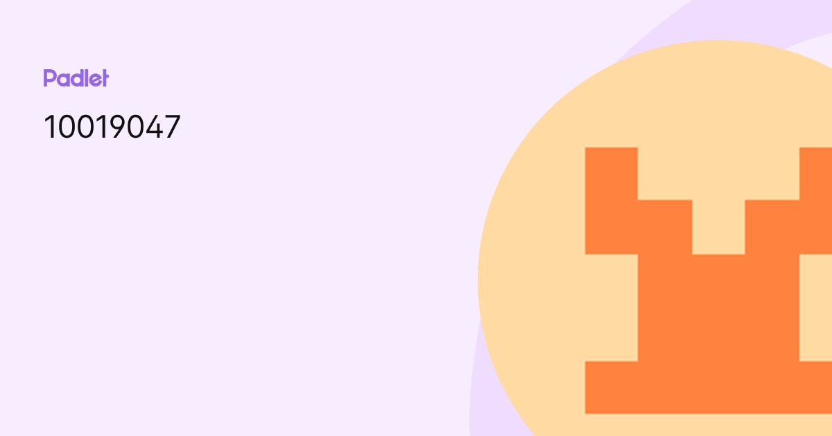 10019047 profile | Padlet
