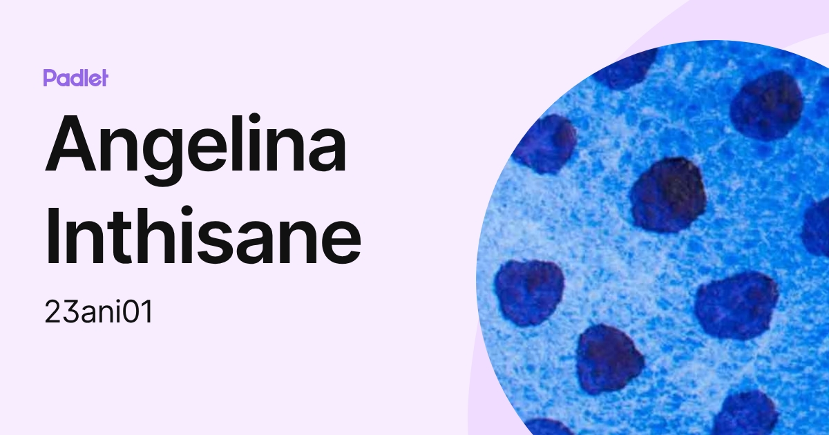 Angelina Inthisane (23ani01) profile | Padlet