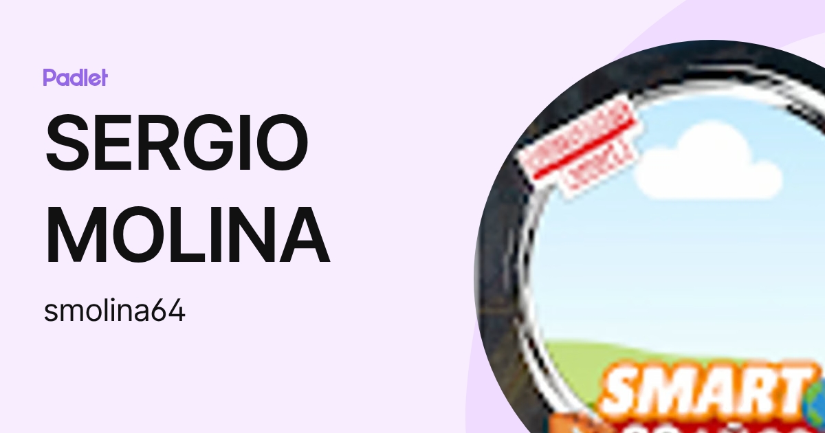 SERGIO MOLINA (smolina64) profile | Padlet