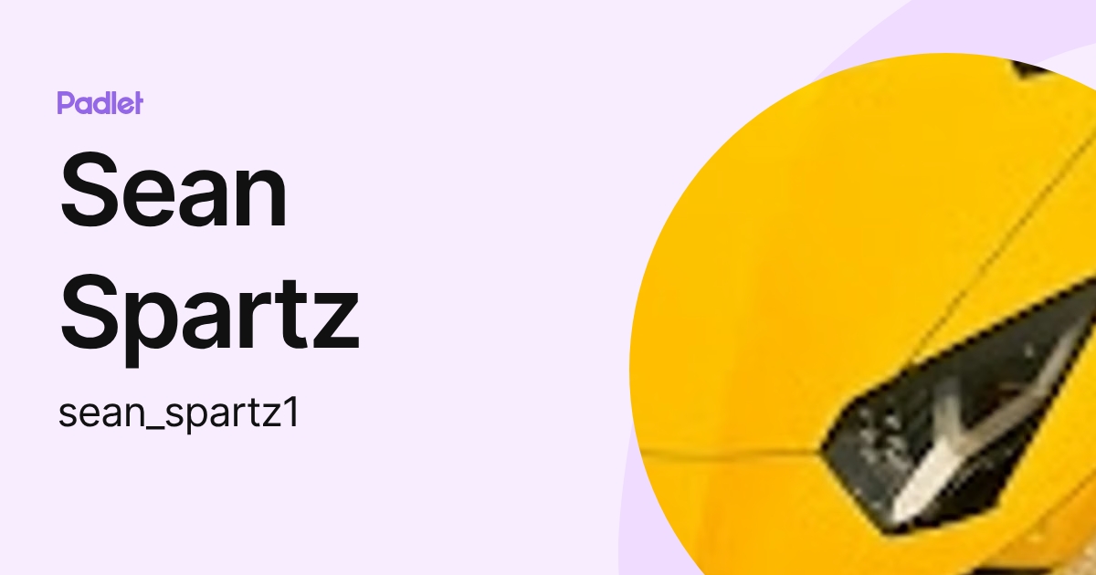 Sean Spartz (sean_spartz) profile | Padlet