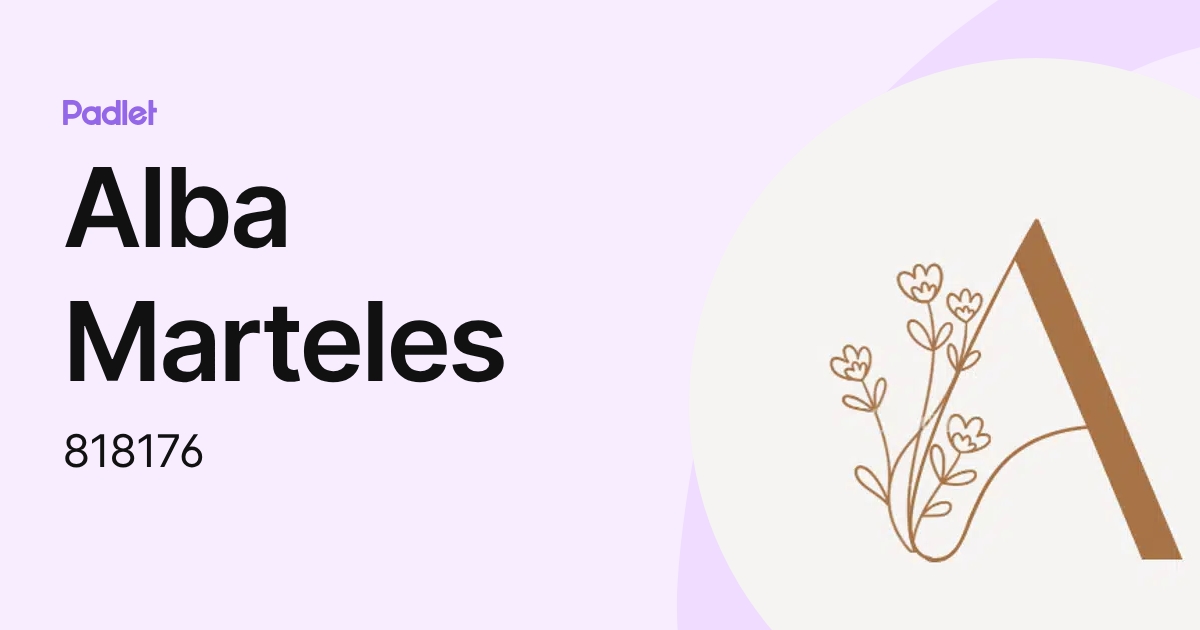 Alba Marteles (818176) profile | Padlet