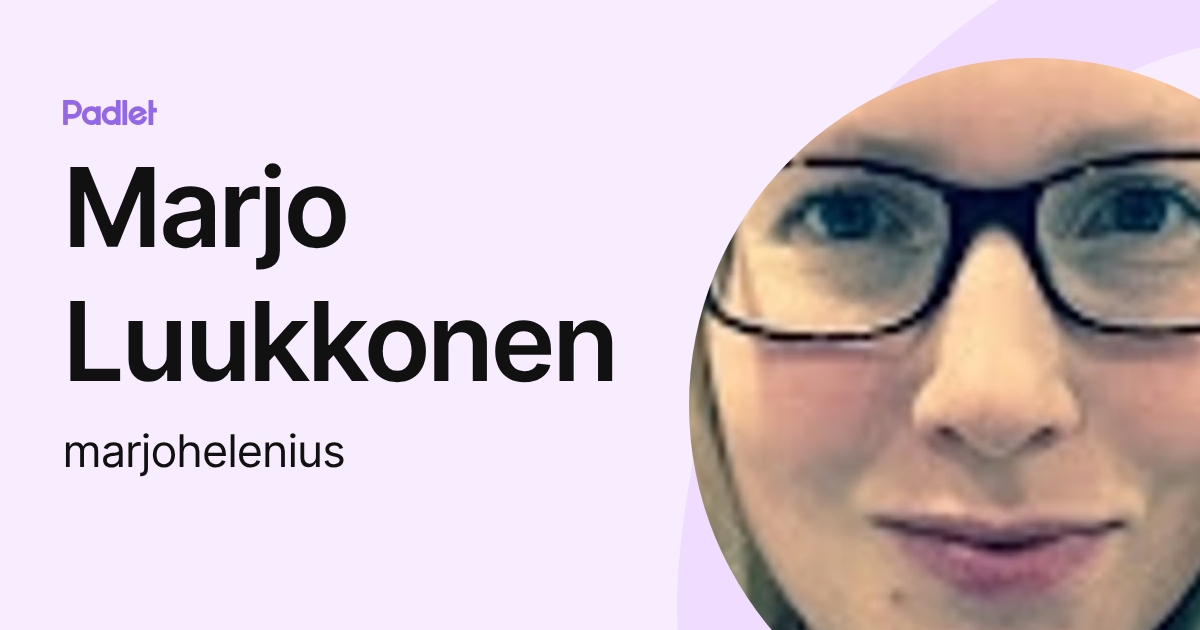 Marjo Helenius (marjohelenius) profile | Padlet