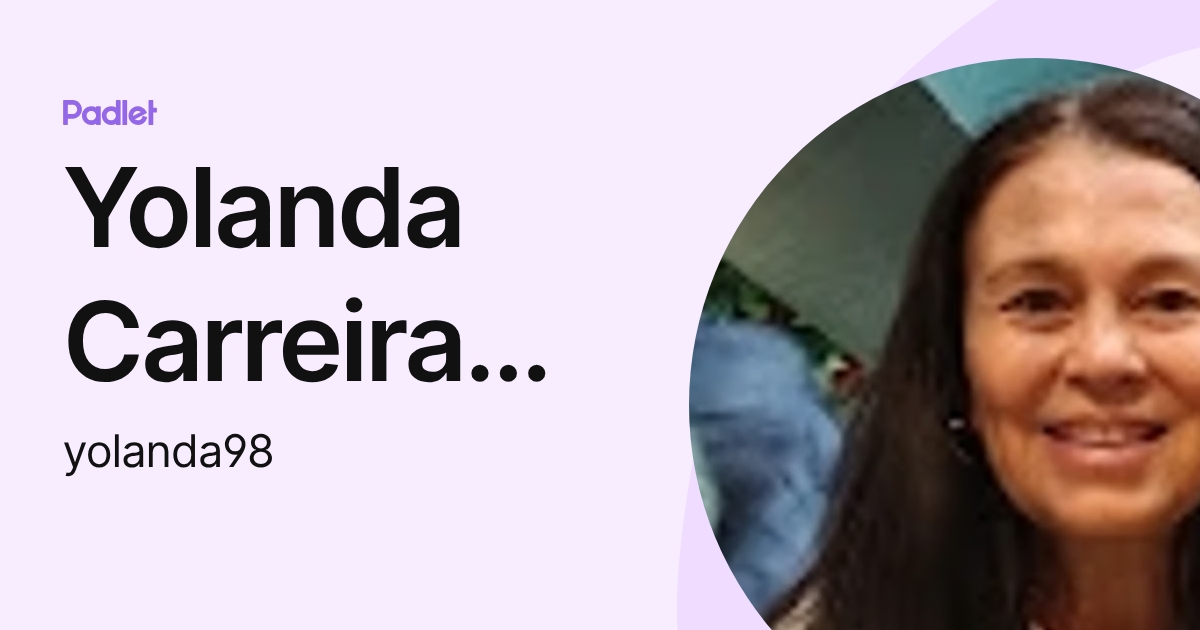 Yolanda Carreira Nouche (yolanda98) profile | Padlet