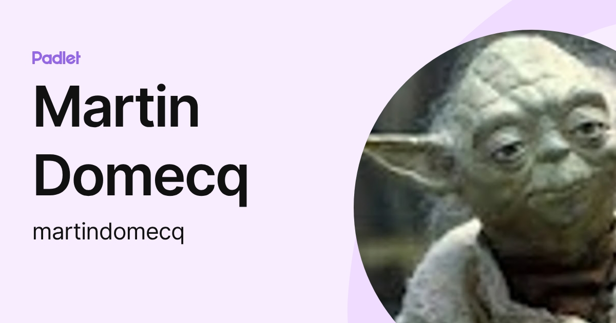 Martin Domecq (martindomecq) profile | Padlet