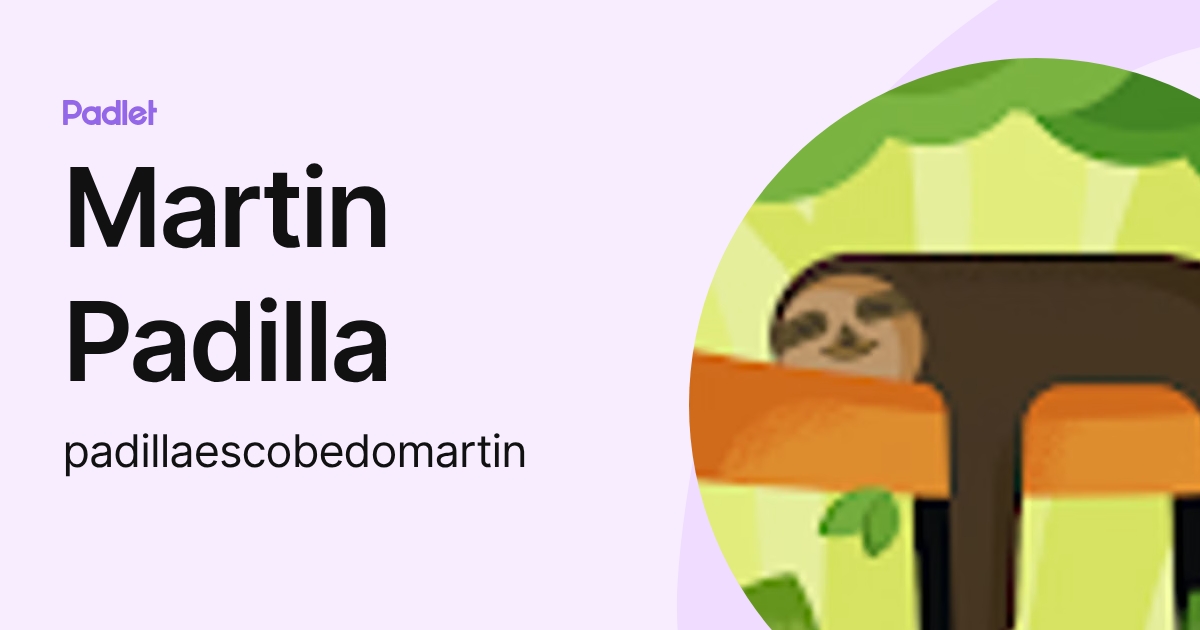 Martin Padilla (padillaescobedomartin) profile | Padlet
