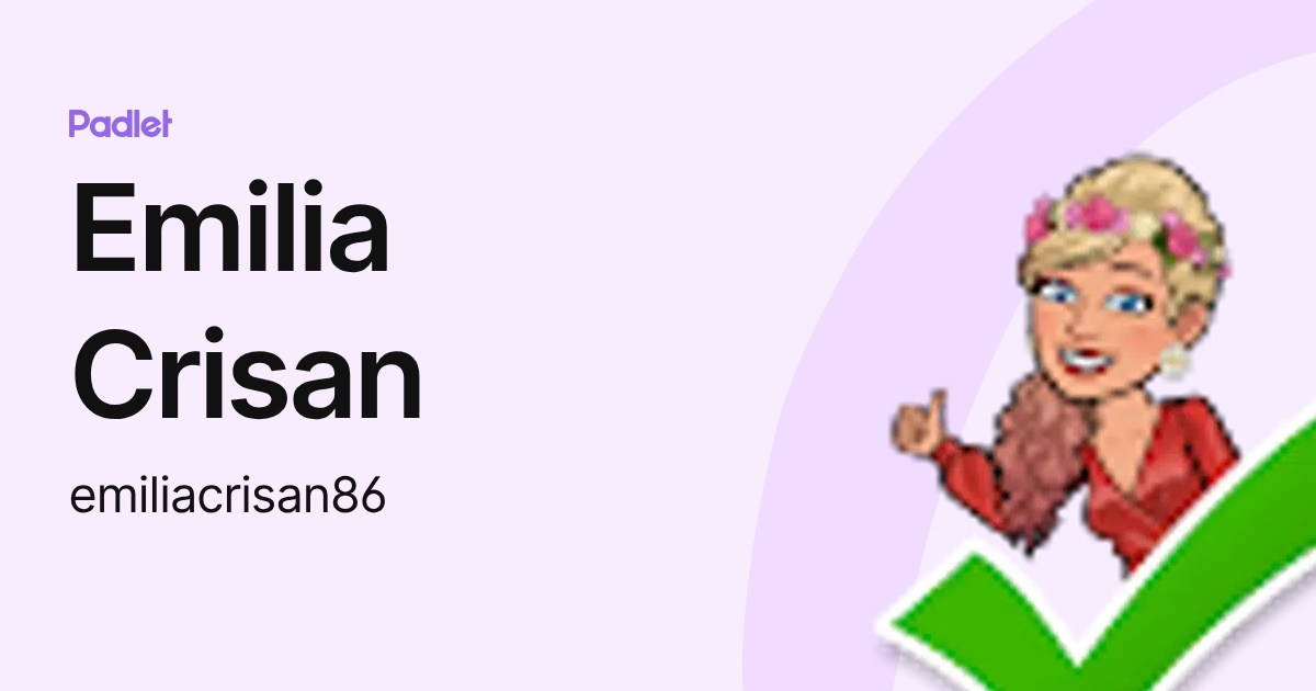 Emilia Crisan (emiliacrisan86) profile | Padlet