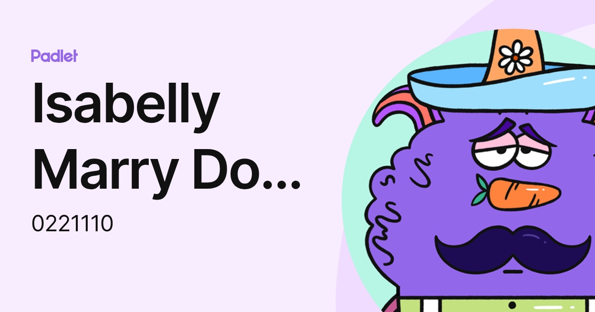 Isabelly Marry Dos Santos Caputo (0221110) profile | Padlet