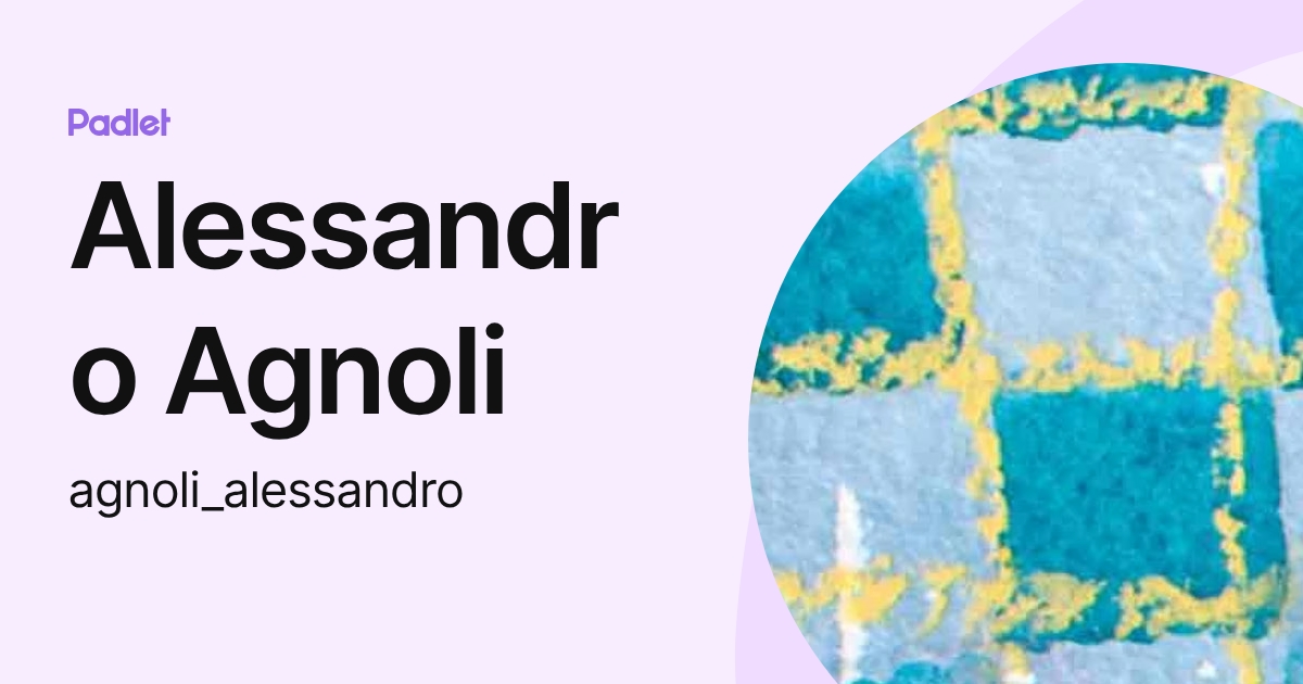 Alessandro Agnoli (agnoli_alessandro) profile | Padlet