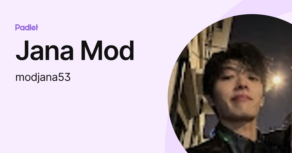 Jana Mod (modjana53) profile | Padlet