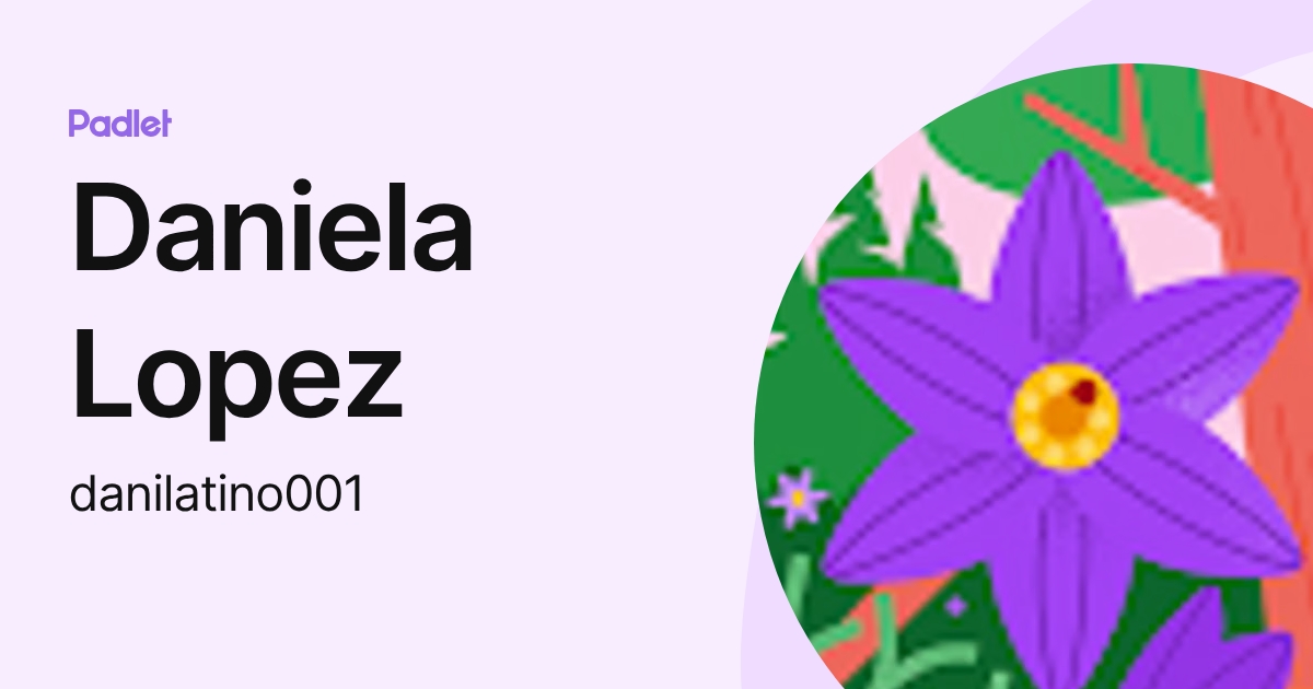 Daniela Lopez (danilatino001) profile | Padlet