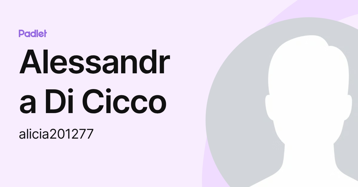 Alessandra Di Cicco (alicia201277) profile | Padlet