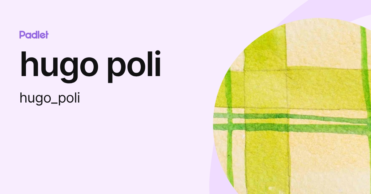 hugo poli (hugo_poli) profile | Padlet