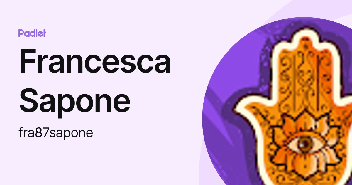 Francesca Sapone (fra87sapone) profile | Padlet