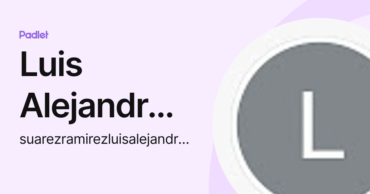 Luis Alejandro Suarez Ramirez (suarezramirezluisalejandro0) profile ...