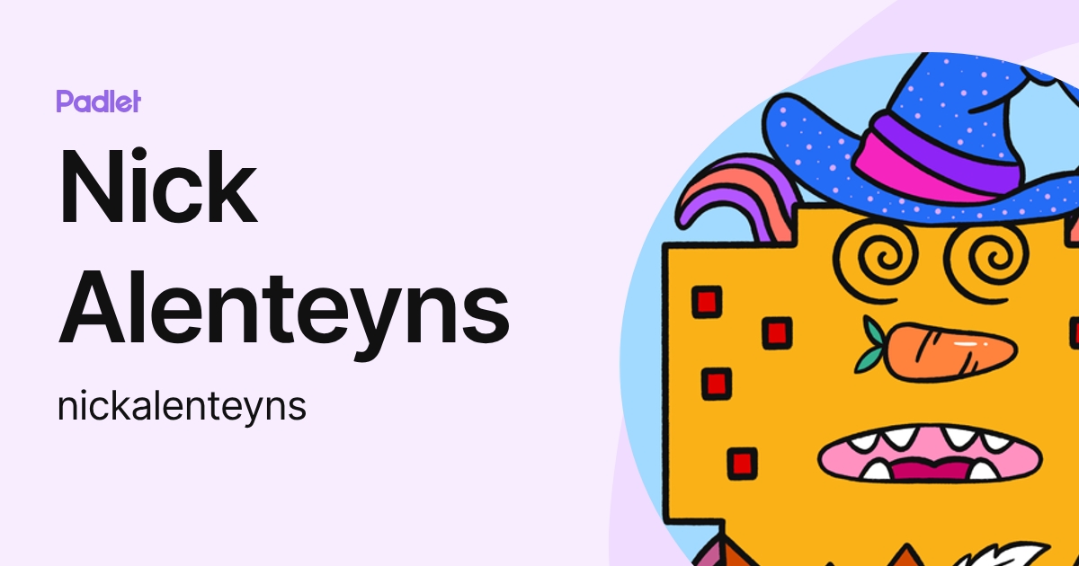 Nick Alenteyns (nickalenteyns) profile | Padlet