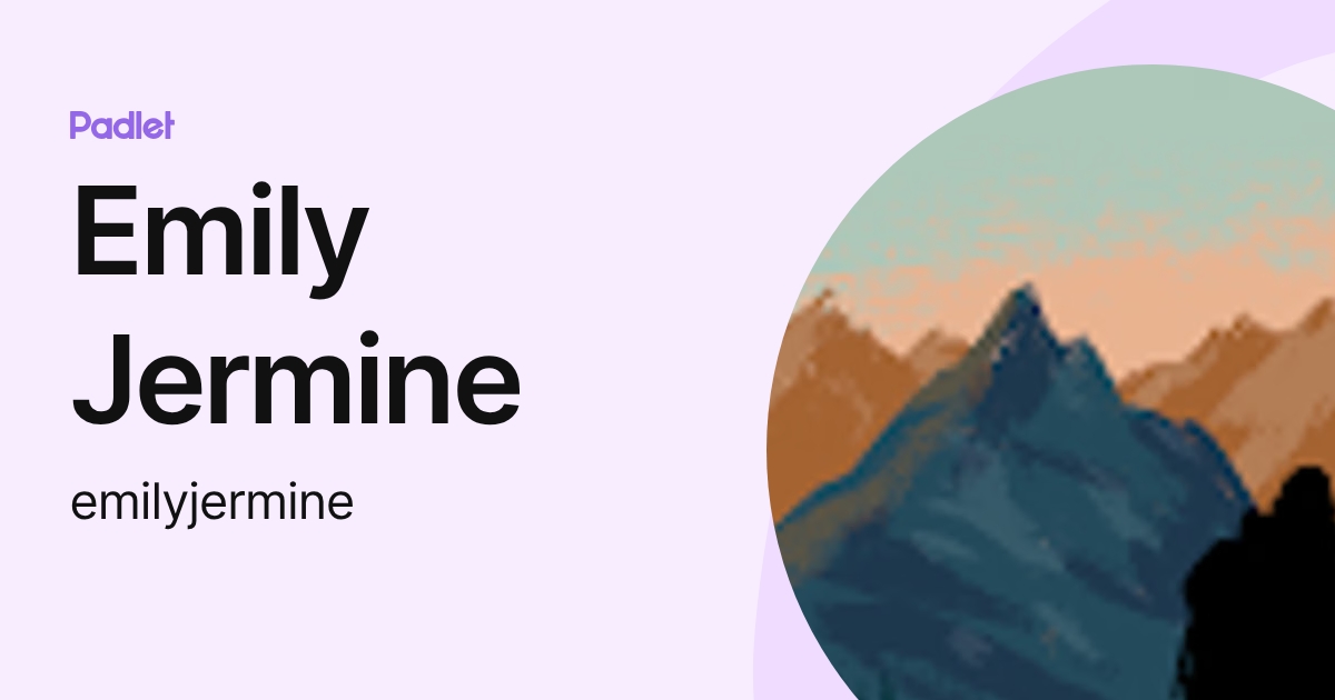Emily Jermine (emilyjermine) profile | Padlet