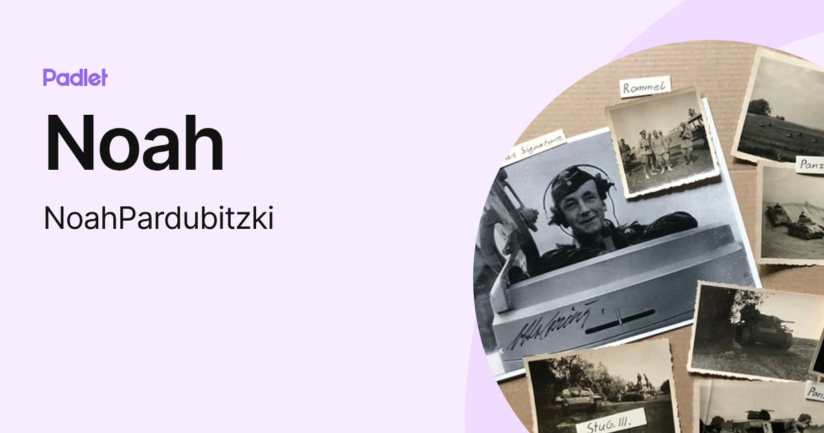 Noah (NoahPardubitzki) profile | Padlet