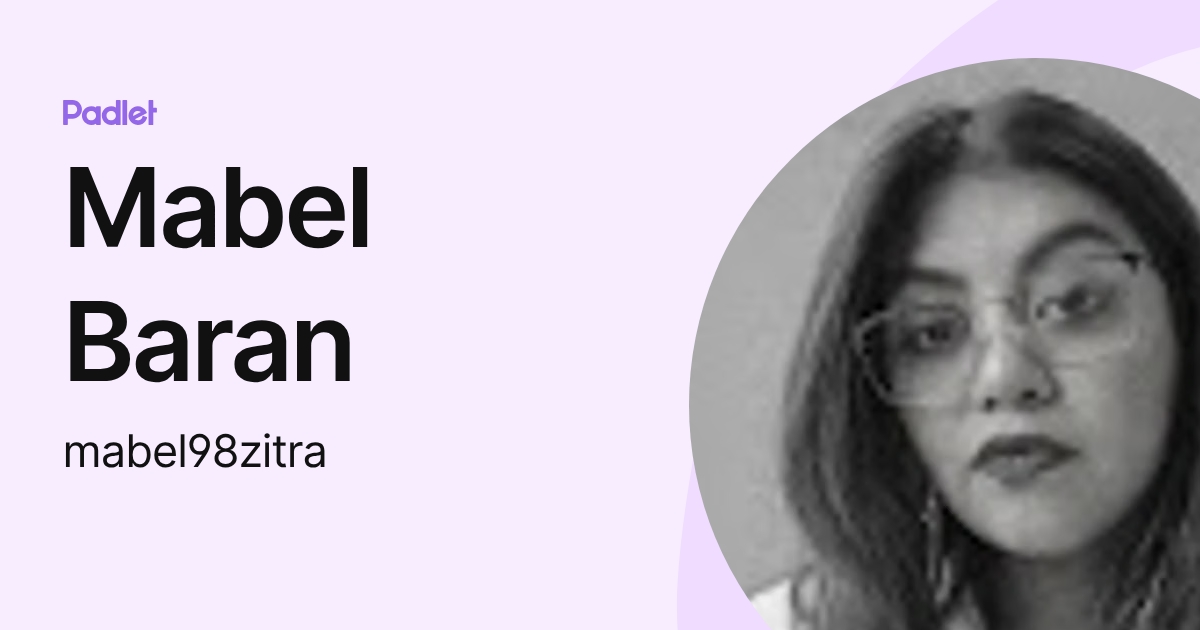 Mabel Baran (mabel98zitra) profile | Padlet