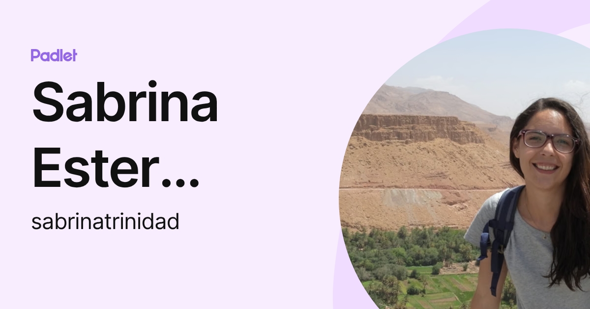 Sabrina Ester Trinidad (sabrinatrinidad) profile | Padlet