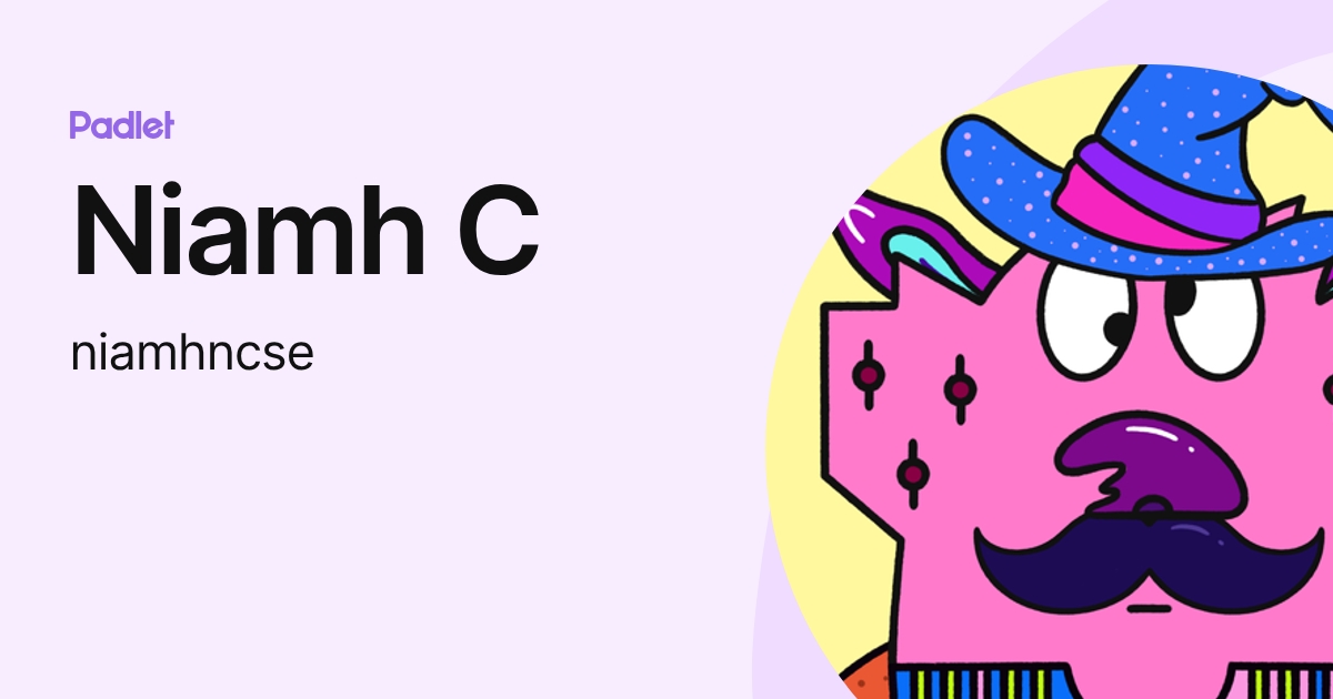 Niamh C (niamhncse) profile | Padlet