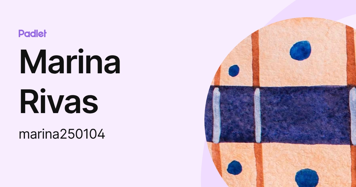 Marina Rivas (marina250104) profile | Padlet