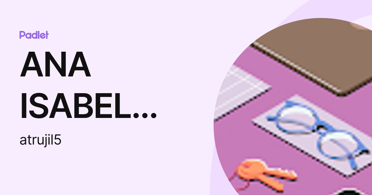 Perfil de ANA ISABEL TRUJILLO ADAN (atrujil5) | Padlet