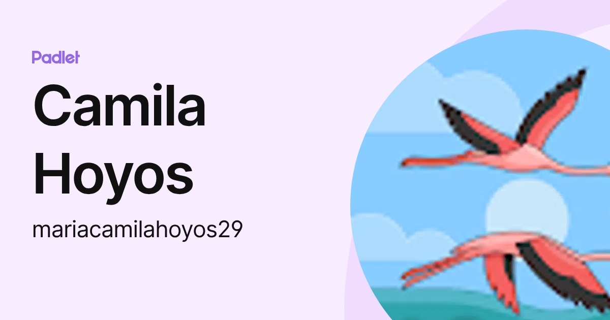 Camila Hoyos (mariacamilahoyos29) profile | Padlet